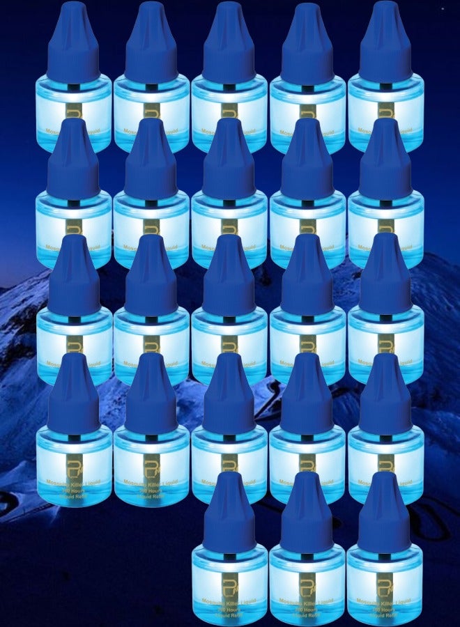 بيرون 23 قطع عبوة غيار سائل بيرون لجهاز قاتل الناموس 1080 ساعة ذو ريحة عطرية جميلة 45 مل - Image 1