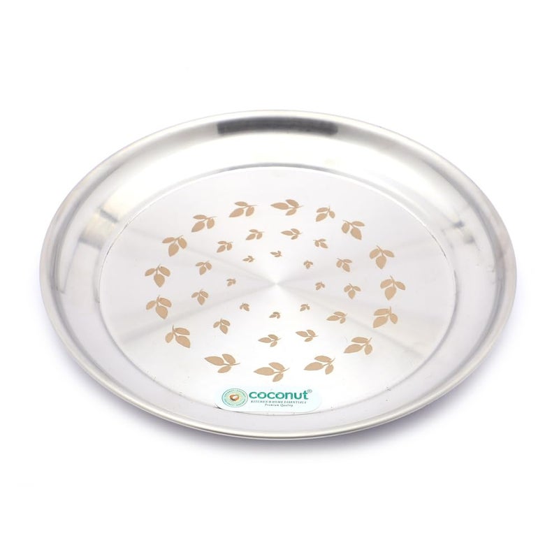 Coconut Eco Friendly Stainless Steel Dinner Set with Laser Etching and Matt Finish for Multipurpose Usage Lunch | Dinner | Kitchen Set for Home | Resturants - Set of 28pc - Image 3