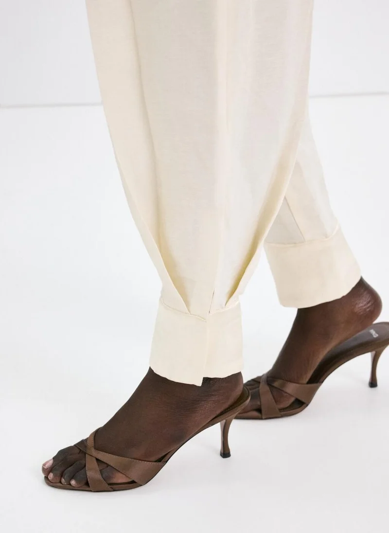 مانجو Heel non-structured sandals