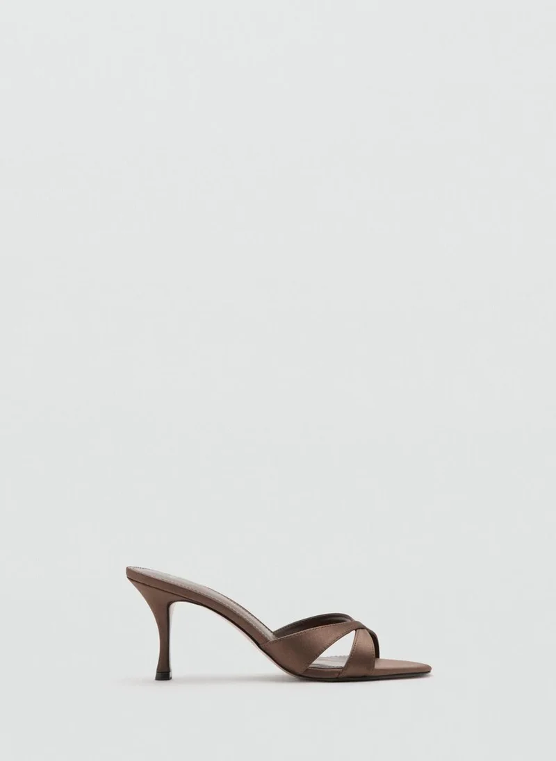 مانجو Heel non-structured sandals