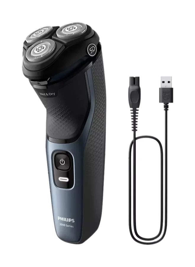 فيليبس ماكينة الحلاقة S3144/00 من Philips | للاستخدام الرطب والجاف | حلاقة 
ناعمة ومريحة بتقنية SkinProtect | رؤوس مرنة خماسية الأبعاد Pivot & Flex، شفرات PowerCut لنتائج متساوية| 60 دقيقة من الاستخدام اللاسلكي، مع أداة تشذيب منبثقة للسوالف
