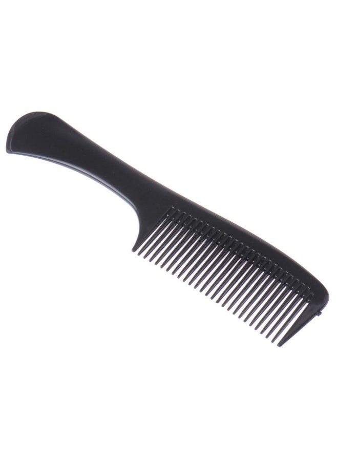 Classic Large Handle Comb – Anti-Static – Strong Rubber Comb with Wide Teeth for Detangling Wet and Dry Hair – Suitable for All Hair Types – Heat Resistant – Black - Image 2