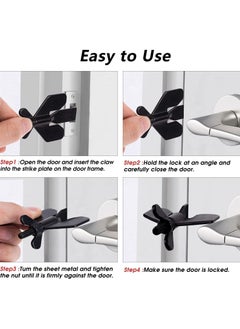 Y&D Portable Door Lock, Home Security Locker Travel Lockdown Locks for Additional Safety and Privacy Devices Traveling Hotel Apartment College  - Image 3