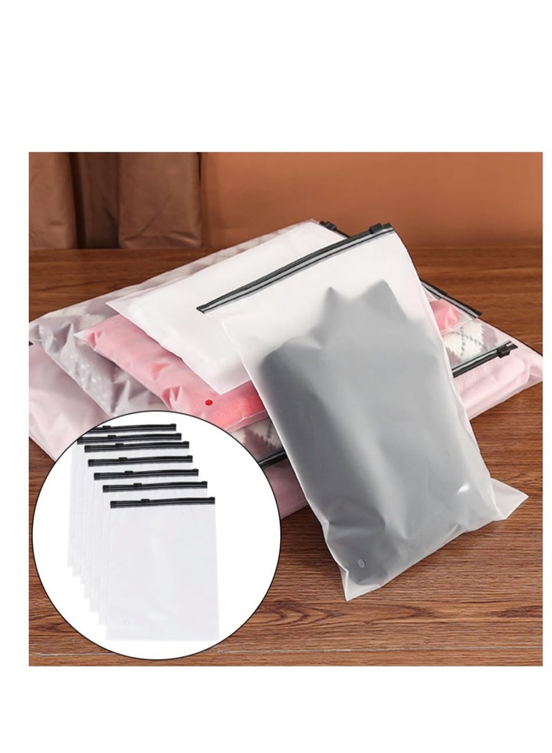 SOLARAE 20 Pack Ziplock Bags, Reusable Portable Clear Frosted Airtight Toiletries Bag, 40 x 30cm Storage Bags, Suitable for or Clothes Shoes Cosmetics Offices Supplies - Image 4