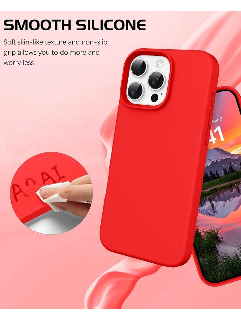 BORTONY iPhone 16 Pro Case Cover Silky Soft Liquid Silicone iPhone 16 Pro Cover inside Microfiber Lining  Anti-Scratch Shockproof Protective Cover For Apple iPhone 16 Pro - Image 2