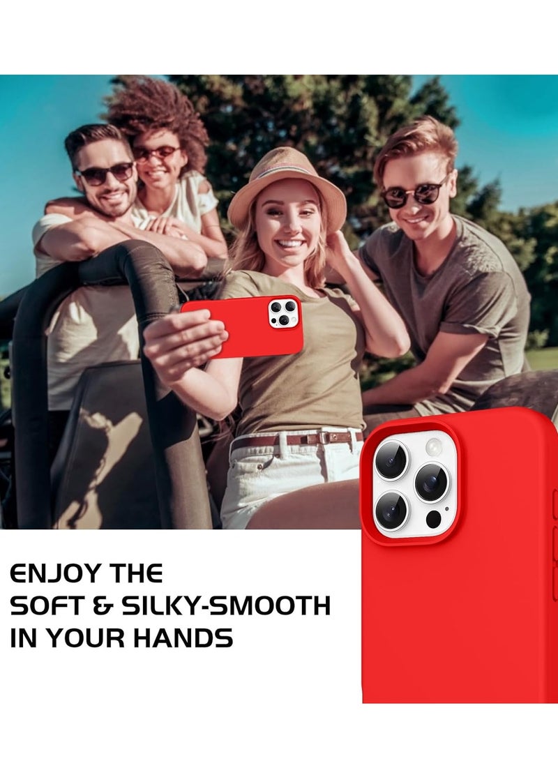 BORTONY iPhone 16 Pro Case Cover Silky Soft Liquid Silicone iPhone 16 Pro Cover inside Microfiber Lining  Anti-Scratch Shockproof Protective Cover For Apple iPhone 16 Pro - Image 3