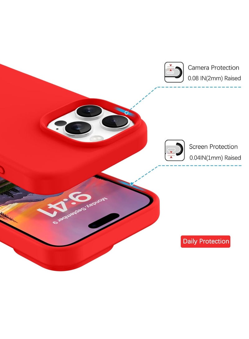 BORTONY iPhone 16 Pro Case Cover Silky Soft Liquid Silicone iPhone 16 Pro Cover inside Microfiber Lining  Anti-Scratch Shockproof Protective Cover For Apple iPhone 16 Pro - Image 5