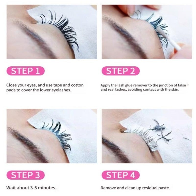 False eyelash glue remover, grafting eyelash desiccant, quick glue removal without stimulation - Image 4