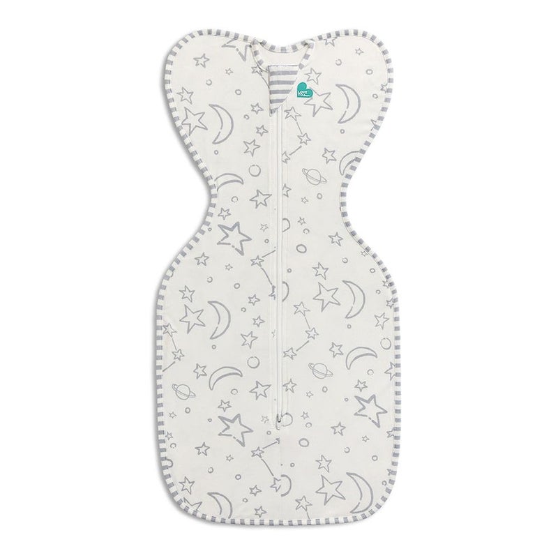 LOVE TO dream Love To Dream Swaddle UP, Baby Sleep Sack, Twin Zipper for Easy Diaper Changes, Arms UP Position, Hip-Healthy, Lightweight & Breathable, Sleeping Bag, Moderates Ideal Temperature, 3-6 M, Cream - Image 1