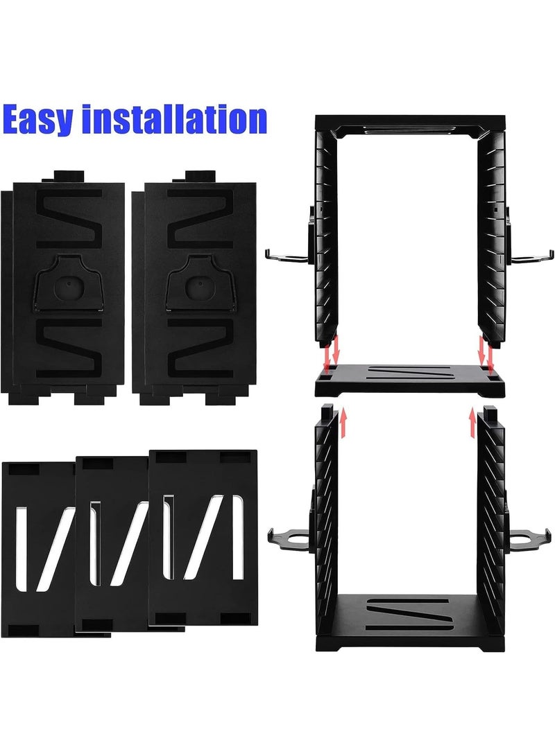 YOUWE7 Game Storage Tower Universal Video Game Storage,Game Card Box Holder Vertical Stand for 24 Games Storage ABS Stand Compatible with PS5 PS4 Xbox Nintendo Switch Games Gamer Gifts - Image 5