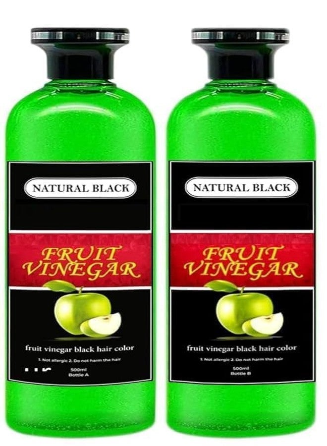 Fruit Vinegar Hair Dye Color for Both Men, Women, Natural & Ammonia Free Color Dye (Black) - Image 4