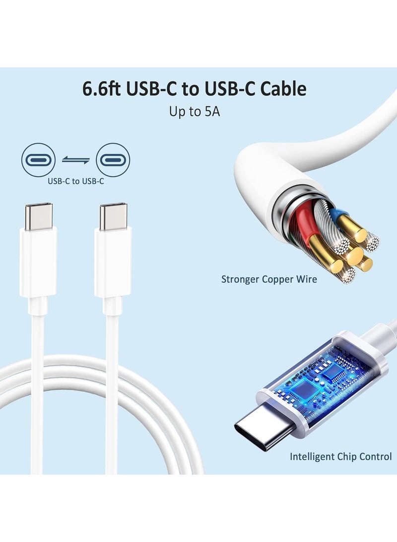 96W USB C Power Adapter,Macbook Pro-Air Fast Replacement Charger, Power Adapter Works with 13, 14, 15, 16 Inch 2016/17/18/19/20 Model Laptops, Tabs & Smartphones, Thunderbolt Charger with USB C Cable  - Image 4