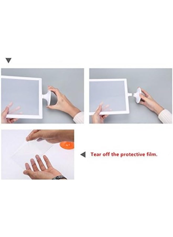 Leoyoubei 4x6 Double Sided Standing Picture Frames,4 Pack Vertical Photo Frames with Inserts and Base,2 Sided Table Menu Display Stand Frame for Display Restaurant Signs,Wedding Table Numbers (White) - Image 4