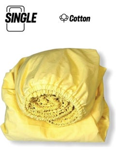 Bebek Özel Baby Special Cotton Baby and Kids Elastic Sheet Plain Yellow 100X160 