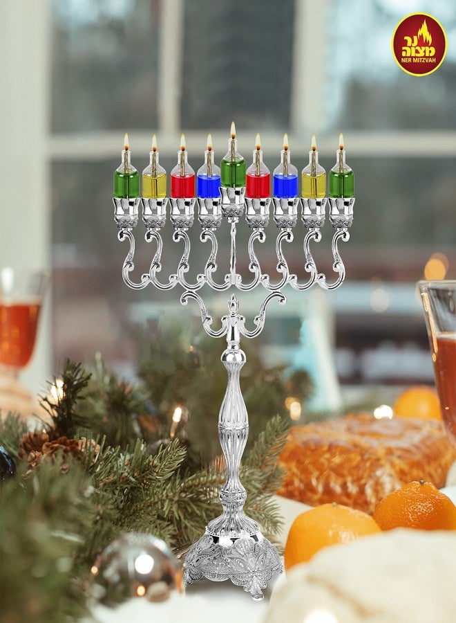 Ner Mitzvah Hanukkah Colored Ohr Lights, Pre-Filled Oil Candles - Small Size, 44 per pk. Burns Aprox. 1 1/2 Hrs - Image 4