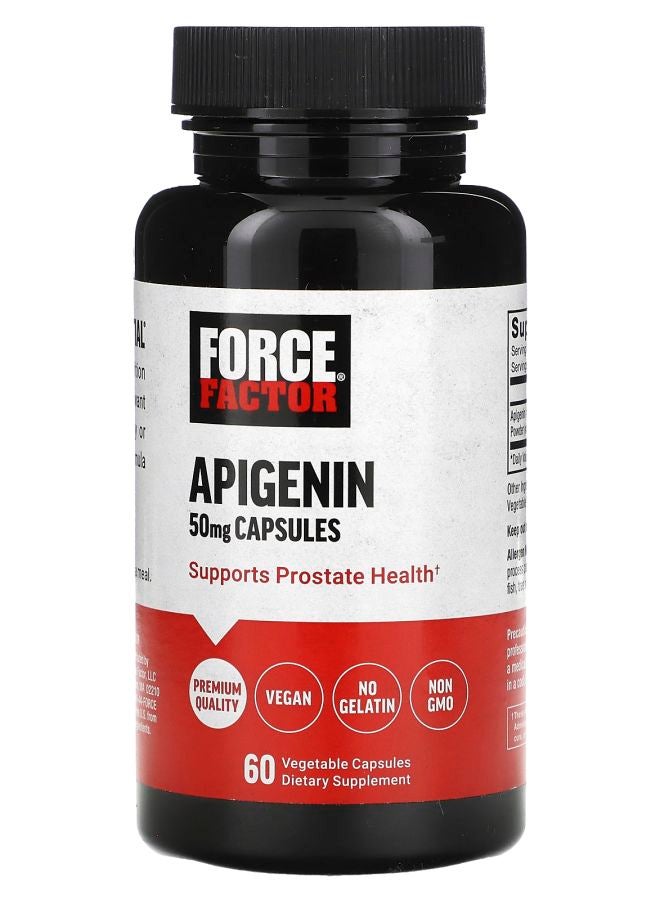 Force Factor Apigenin 50 mg 60 Vegetable Capsules - Image 1