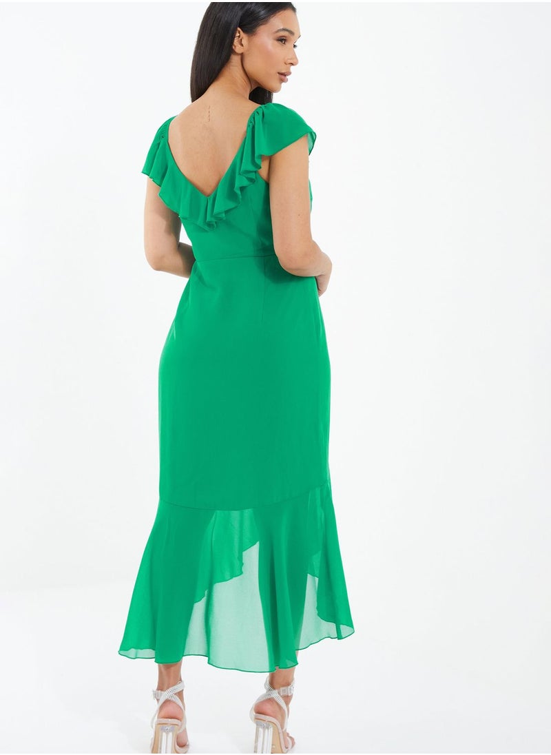 QUIZ - Tiered Mesh Dress - Image 1