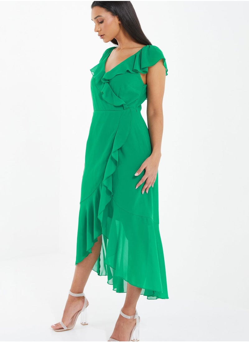 QUIZ - Tiered Mesh Dress - Image 1