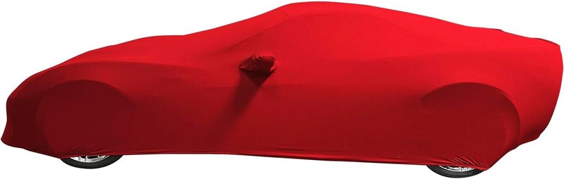 SR1 Performance 2005-2013 C6 Corvette Indoor Ultraguard Stretch Satin Car Cover (Red) - Image 5