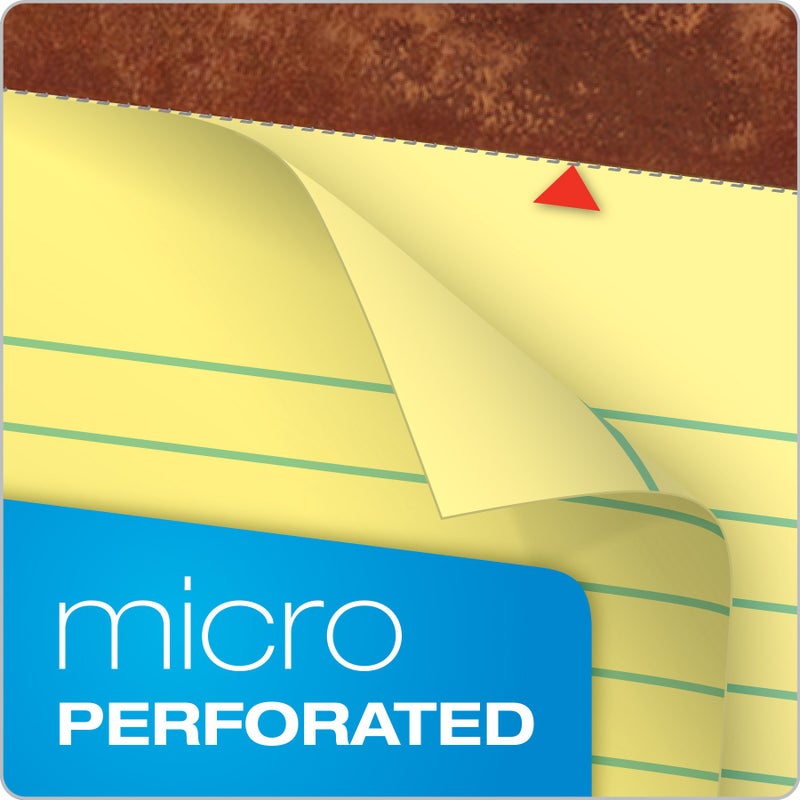 TOPS The Legal Pad Writing Pads, 5" x 8", Jr. Legal Rule, Canary Paper, 50 Sheets, 3 Pack (75013) - Image 4