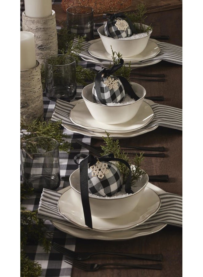 LENOX White Blue Bay Piece Dinnerware Set, 24 Count - Image 3