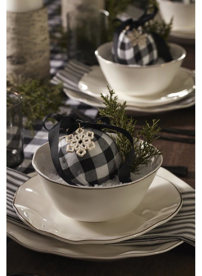 LENOX White Blue Bay Piece Dinnerware Set, 24 Count - Image 4