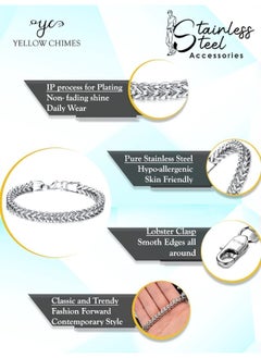 Yellow Chimes Stylish Stainless Steel Curb Chain Silver Bracelet for Men,Unisex fgs - pzsku/Z67A2453E2BAC7C288181Z/45/_/1732517169/eee0aafd-74f6-4e7d-92c9-9e1fe9a2b001