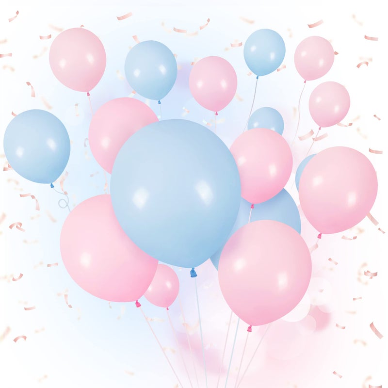 CANREVEL Gender Reveal Pink and Blue Balloons 120 pcs Macaron Blue Pink Latex Balloons Garland Arch kit for Baby Shower Birthday Bridal Shower Wedding Anniversary Party Decorations - Image 3