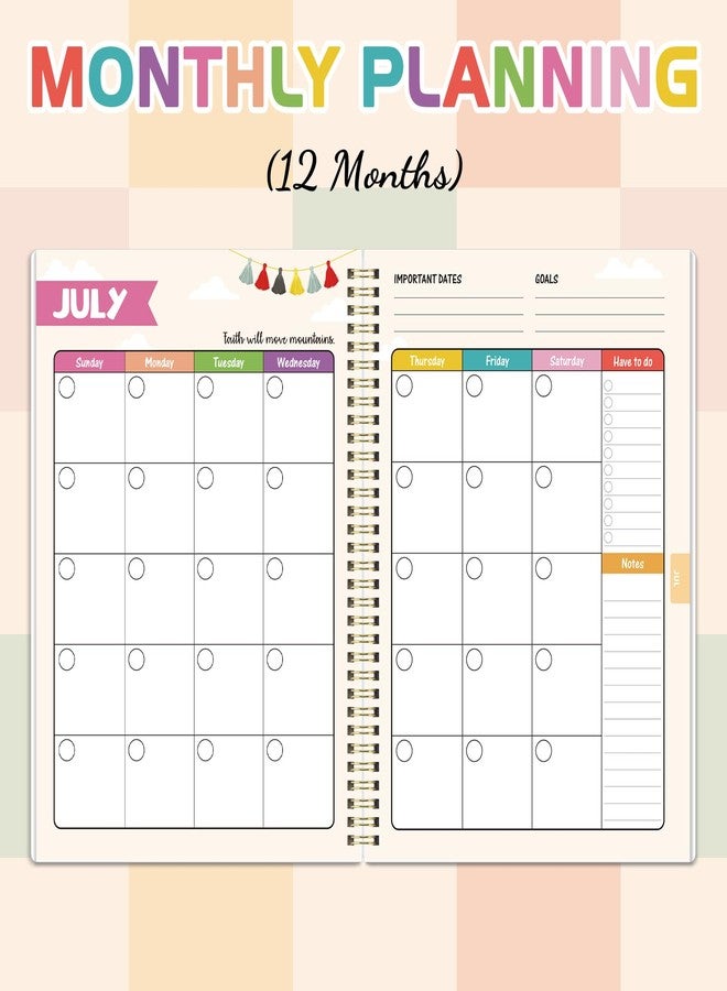 Lortarl Teacher Planner - Undated Teacher Planner, 8.5" x 11", Lesson Plan Book With Stickers, Class Schedule, Weekly Calendar, Great for School - Image 3