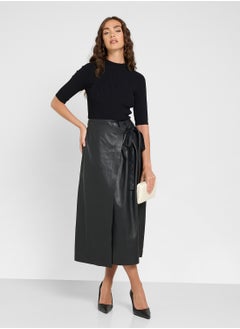 Ted Baker Pu High Waist Skirt  - Image 1