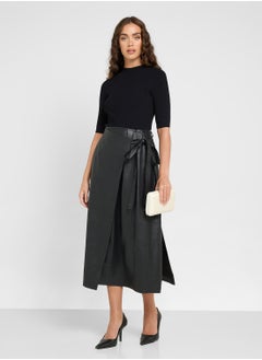 Ted Baker Pu High Waist Skirt  - Image 4