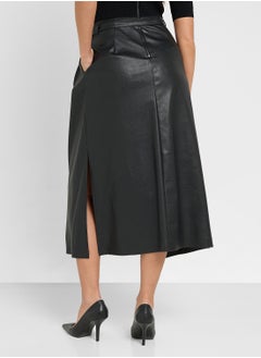 Ted Baker Pu High Waist Skirt  - Image 2