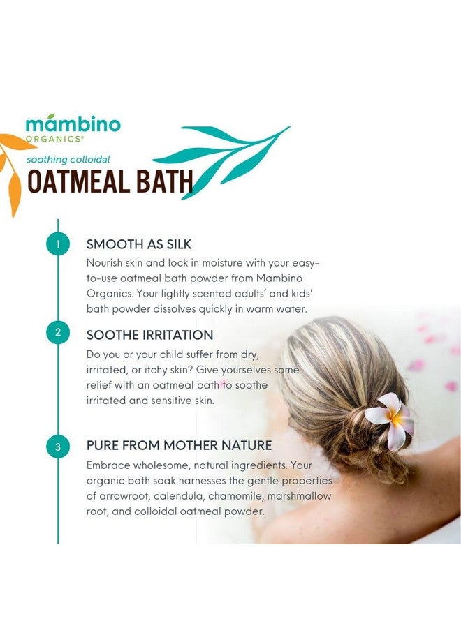 Mambino Organics Mambino Organics Baby & Kids Bath Set - Organic Colloidal Oatmeal Bath Soak, Happy Time Shampoo & Body Wash, Soothe Me Shampoo & Body Wash - Cruelty-Free & Vegan Bath Products - Image 3