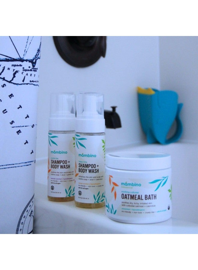 Mambino Organics Mambino Organics Baby & Kids Bath Set - Organic Colloidal Oatmeal Bath Soak, Happy Time Shampoo & Body Wash, Soothe Me Shampoo & Body Wash - Cruelty-Free & Vegan Bath Products - Image 1