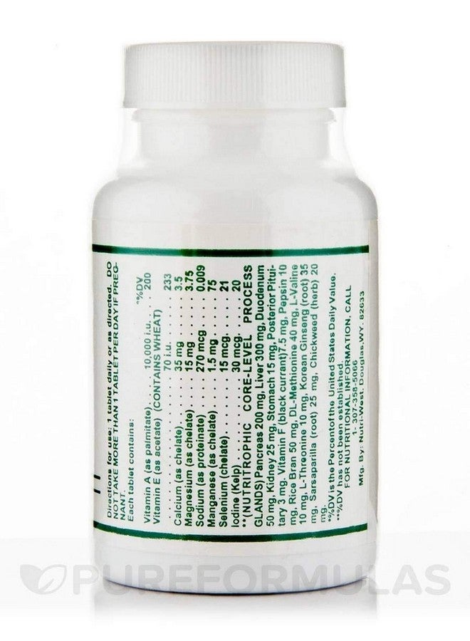 Nutri-West Core Level Pancreas - 60 Tablets by Nutri West - Image 2