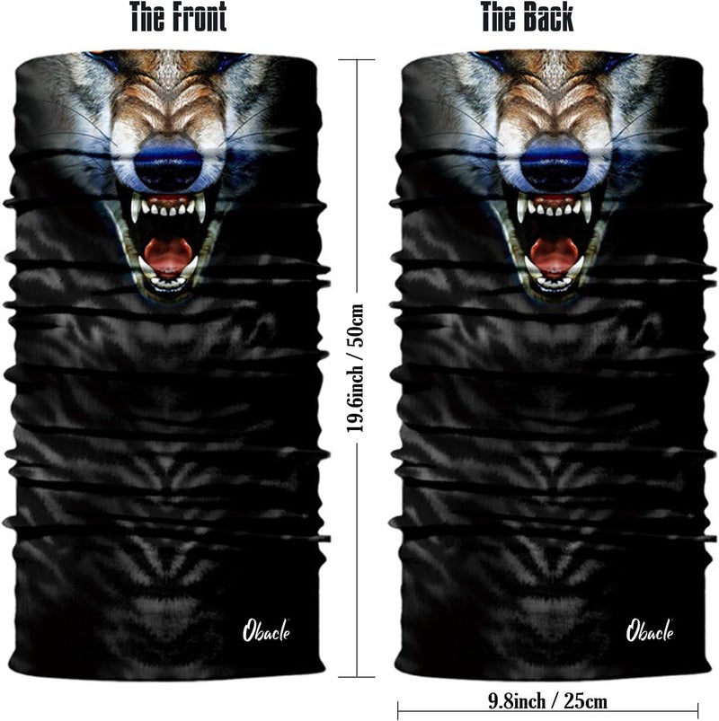 Obacle Animal Bandana Face Mask for Sun Dust Wind Protection for Men Women - Image 3