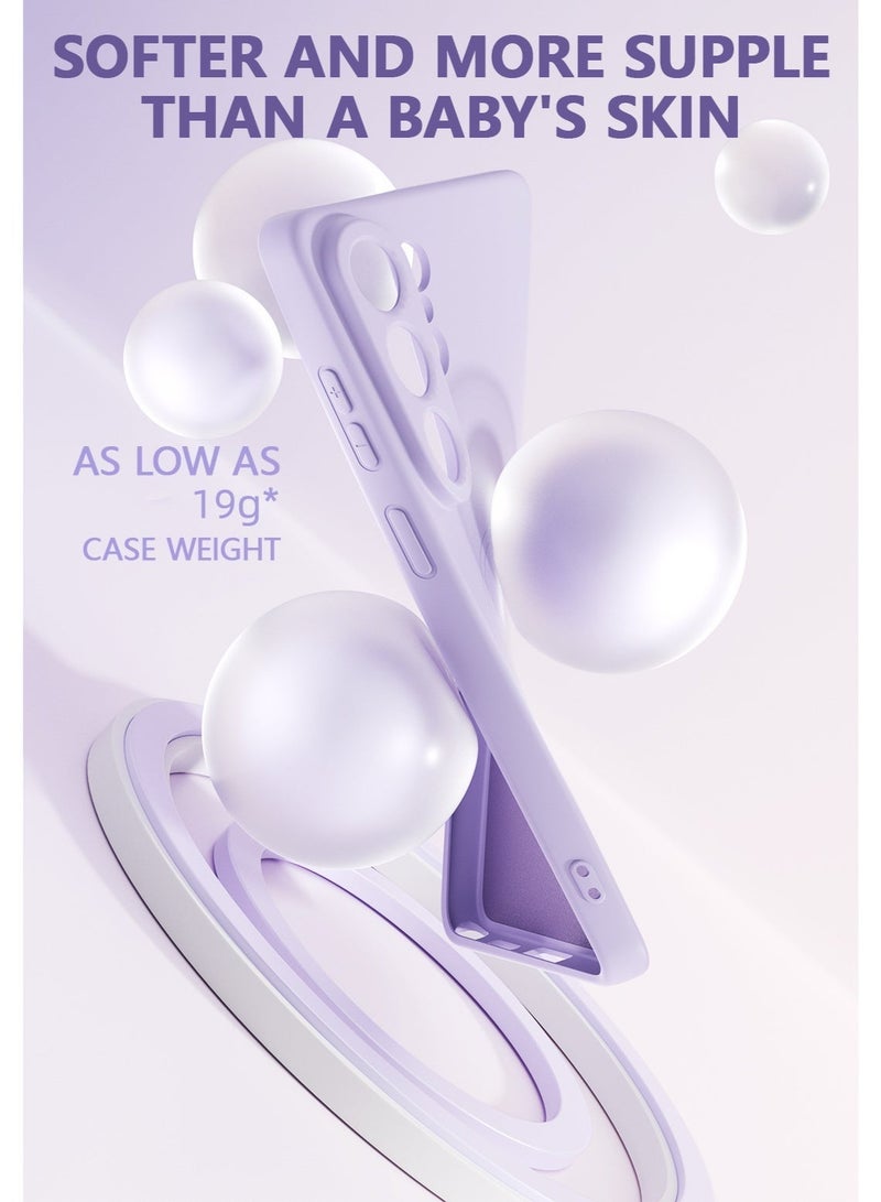 جراب متوافق مع هاتف سامسونج جالاكسي S26، جراب ناعم مغناطيسي من السيليكون السائل مضاد للسقوط يغطي الهاتف بالكامل - Image 4