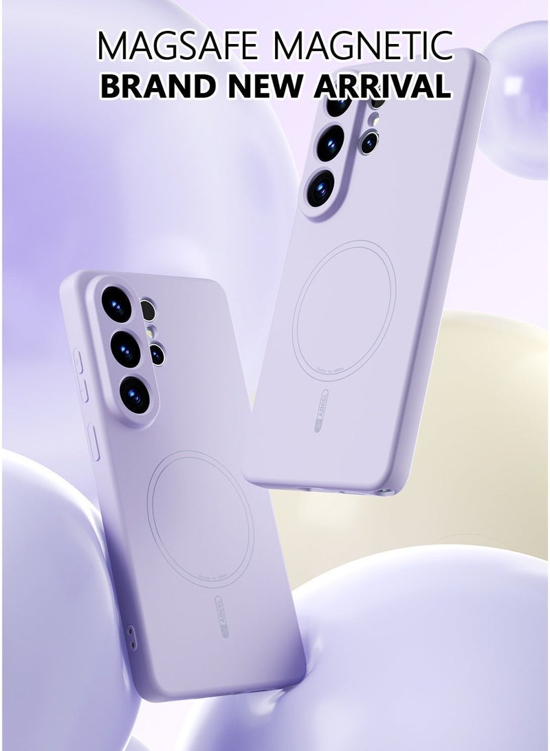 جراب متوافق مع هاتف سامسونج جالاكسي S26، جراب ناعم مغناطيسي من السيليكون السائل مضاد للسقوط يغطي الهاتف بالكامل - Image 3