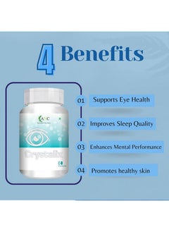 ANC Crystalix Eye Care Supplement To Improve Vision, Blue Light & Digital Guard (Lutein, Zeaxanthin)- 60 Capsules (Pack Of 1)  - Image 3