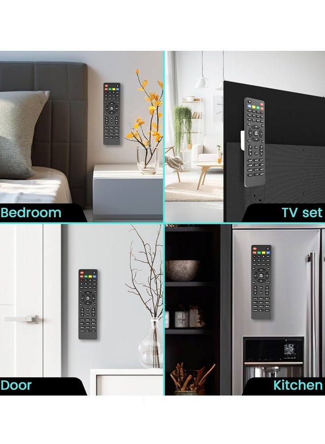3 Piece Magnetic Remote Control Holder Wall Mount - Self Adhesive Suitable for Tv Backside as Well as Tv Fan and Air Conditioner Remote Controls - Image 5