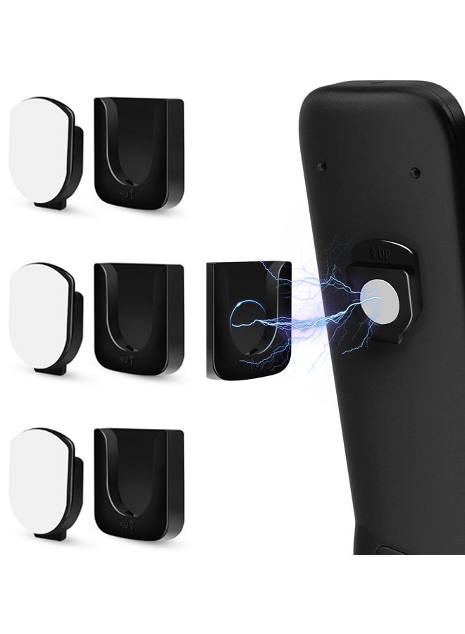 3 Piece Magnetic Remote Control Holder Wall Mount - Self Adhesive Suitable for Tv Backside as Well as Tv Fan and Air Conditioner Remote Controls - Image 1
