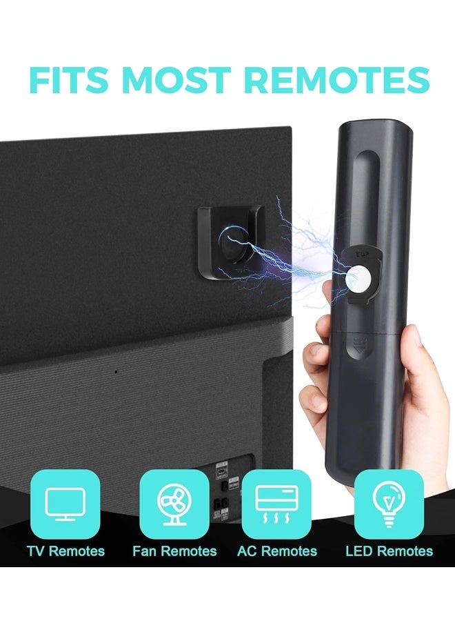 3 Piece Magnetic Remote Control Holder Wall Mount - Self Adhesive Suitable for Tv Backside as Well as Tv Fan and Air Conditioner Remote Controls - Image 3