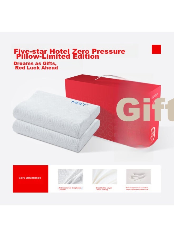 Mlily Slow Rebound Memory Foam Pillow, Hotel-style Pillow, Five-star Zero Pressure Pillow, Limited Gift Box Set - Image 3