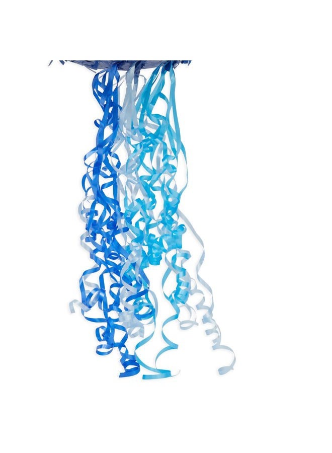 Blue Panda Number 7 Pull String Pinata for Boys 7th Birthday Party Decorations, Ombre (16.5 x 11.35 In) - Image 5