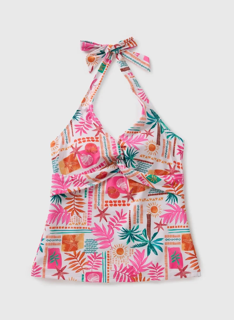 Matalan Multicolour Summer Print Tankini