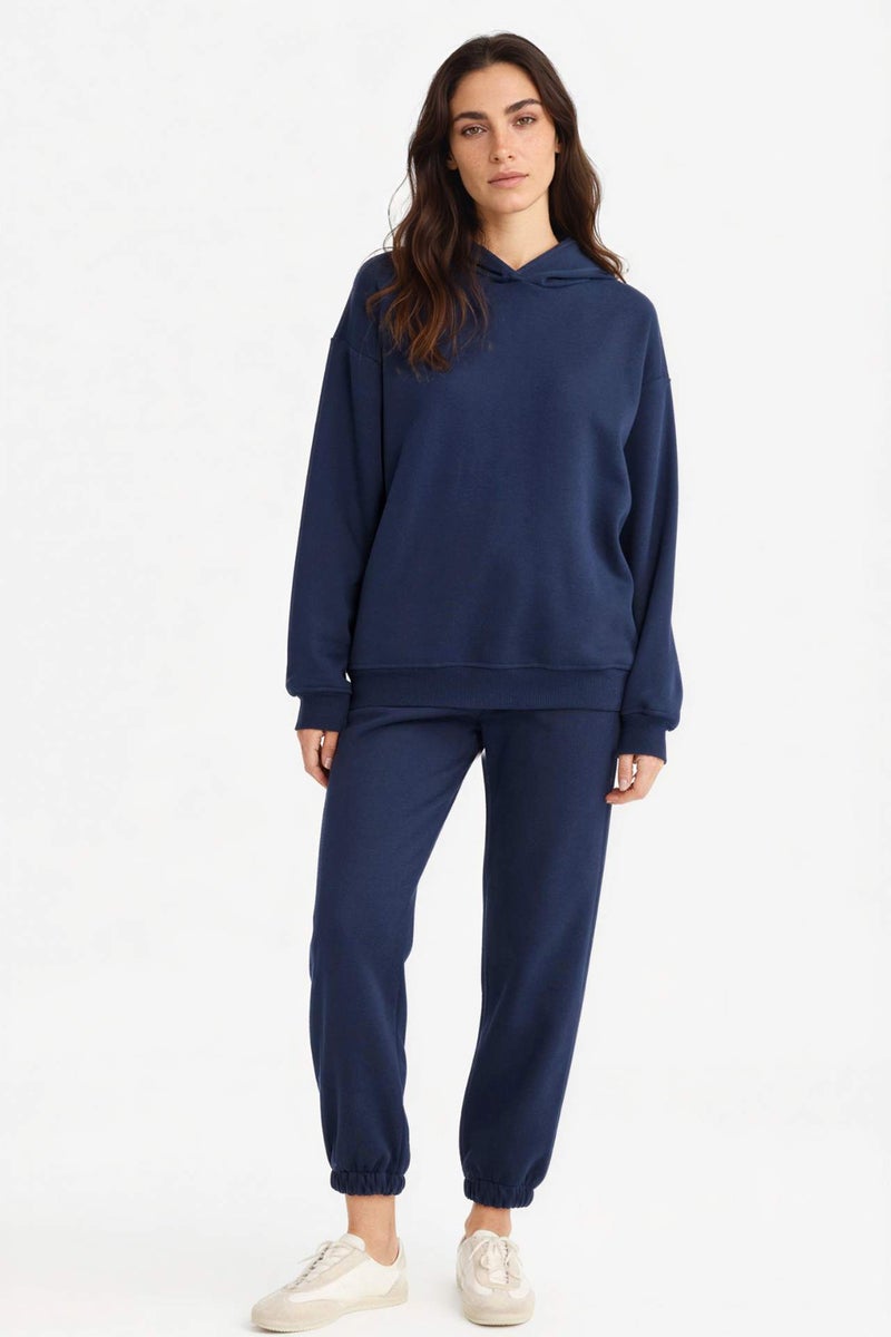 DeFacto Relax Fit Basic Thick Hoodie - Image 2