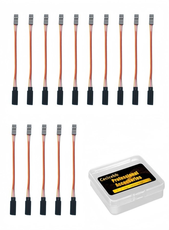 Cecicebb 3-Pin Servo Extension Cable,Wire Cord Female to Male Lead Wire Connector JR for RC Car Airplanes Remote Control 15 Pieces - Image 1