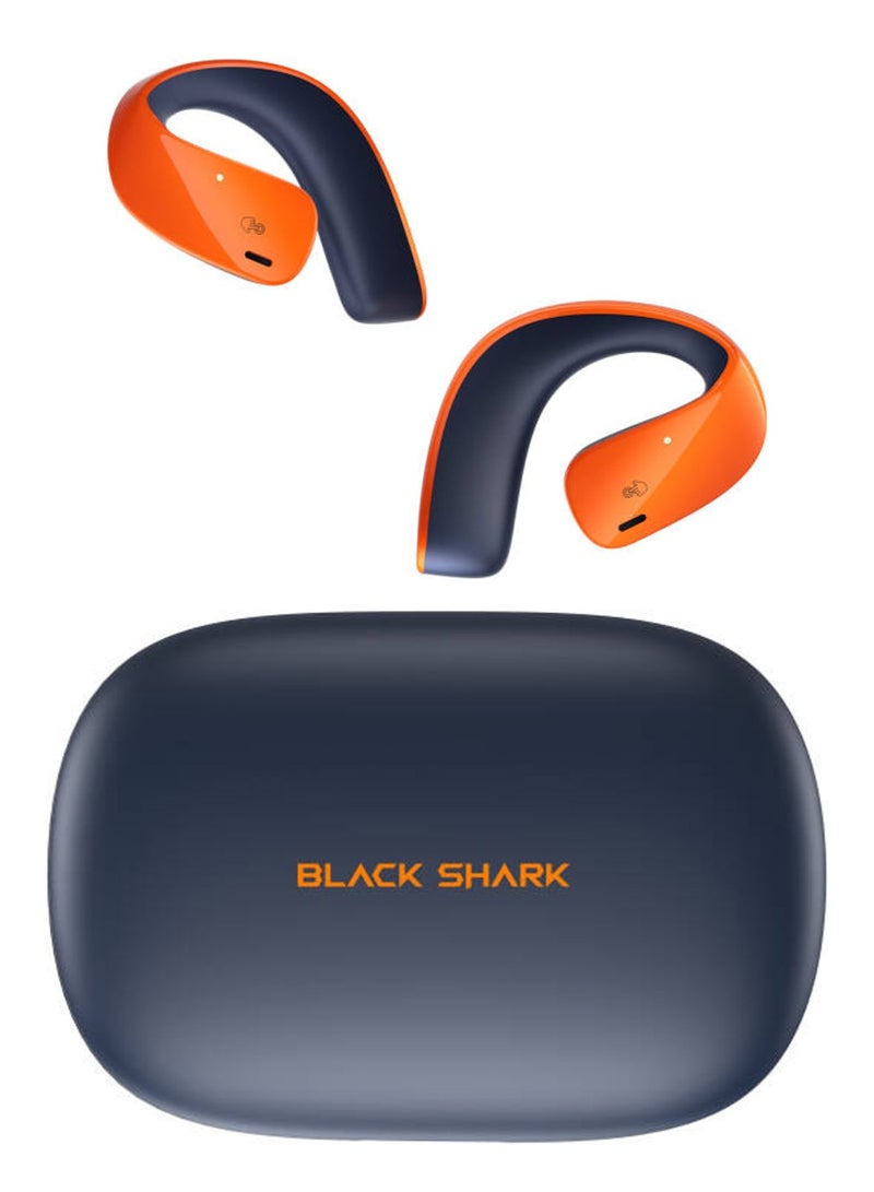 بلاك شارك سماعة أذن بلاك شارك T20 بتصميم لاسلكي مفتوح للأذن، وعمر بطارية طويل يصل إلى 35 ساعة، واتصال بلوتوث 5.3، ومقاومة للماء بمعيار IPX67 - ذهبي - Image 2