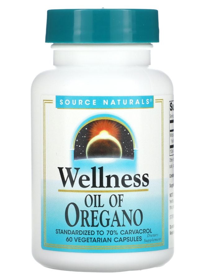 Wellness Oil of Oregano 60 Vegetarian Capsules