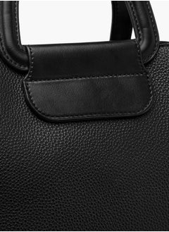 Flora Bella By Shoexpress Women Monogram Print Tote Bag with Handles and Detachable Strap  - Image 5